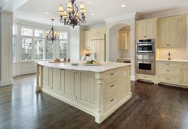 refinished laminate floors with glossy finish in Seven Mile OH